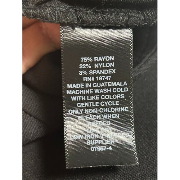 Worthington Petite Medium Capri Pants Womens Black Stretch Dress  PM‎ - Picture 4 of 4